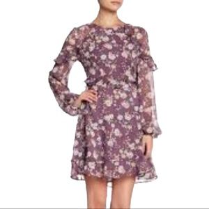 ASTR THE LABEL RUFFLE FLORAL PRINT DRESS NWT L